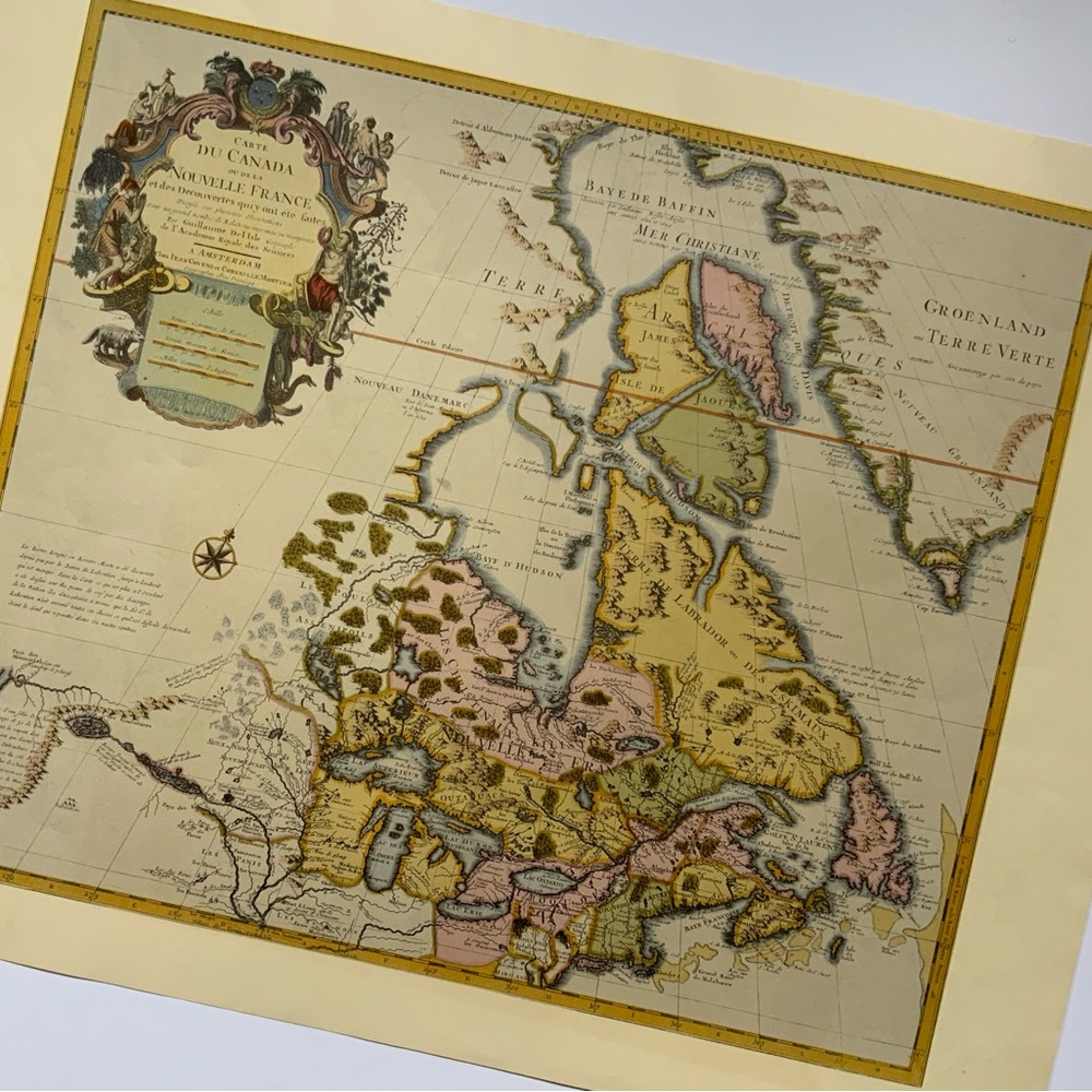 Vintage Map of Canada